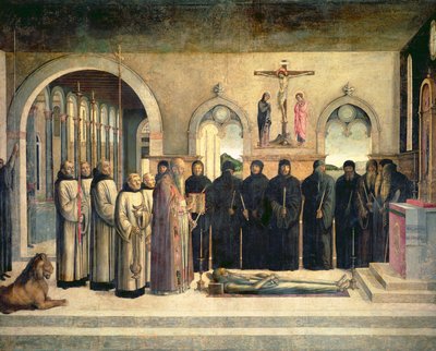 The Funeral of St. Jerome by Lazzaro Bastiani